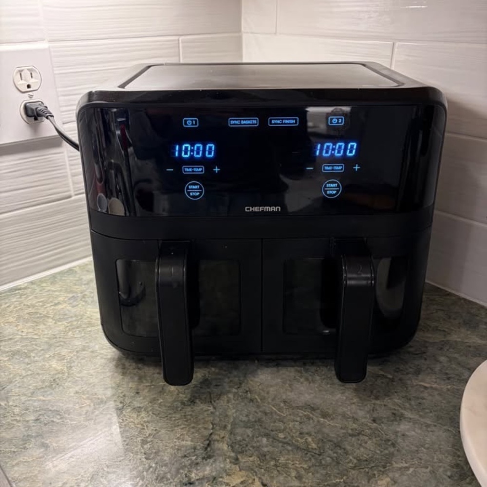 Chefman 6-Qt. Digital Dual-Cooking Double-Basket Air Fryer